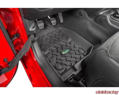 Quadratec Ultimate All Weather Floor Liners Front Pair Jeep Wrangler 2-Door JL 2018-2021 - 14254 0401 07